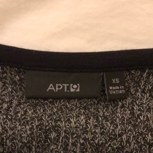 Mixed media top with fun, shiny front - Picture 3 of 4